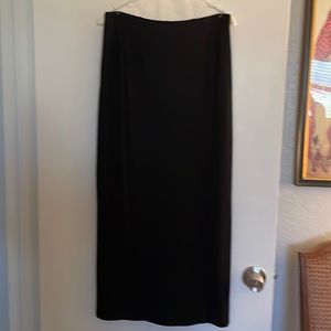 Newport black knit skirt with front slit